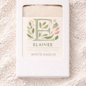 Elainee White Kaolin Soap